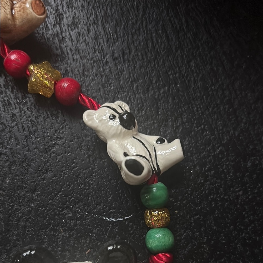 Wooden Cute Panda and Bear Bead Necklace - Picture 3 of 4